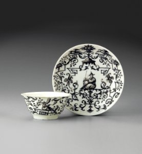 13. Ignác Preissler, Koflík s miskou, 1720–1730, Uměleckoprůmyslové muzeum v Praze