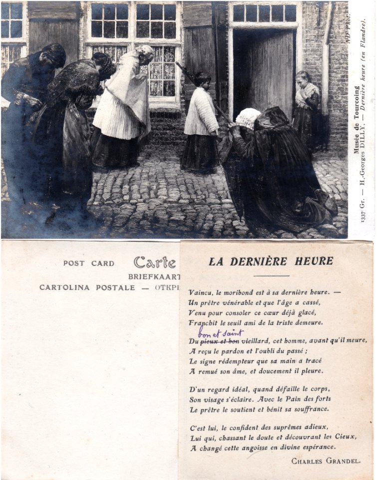 1337 Gr. - H. Georges Dilly. –— La Dernière Heure (en Flandre) vº-rº