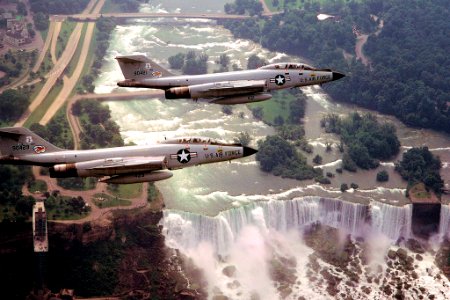 136th Fighter-Interceptor Squadron - McDonnell F-101 Voodoos over Niagra Falls