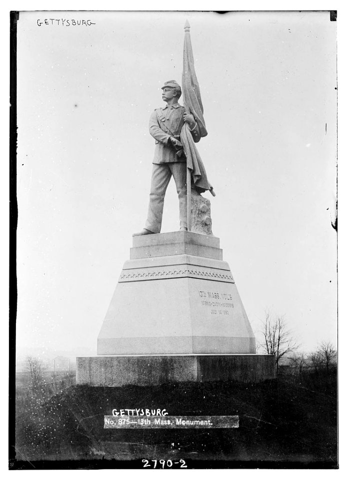 13th MA Volunteer Infantry Monument Gettysburg 1913