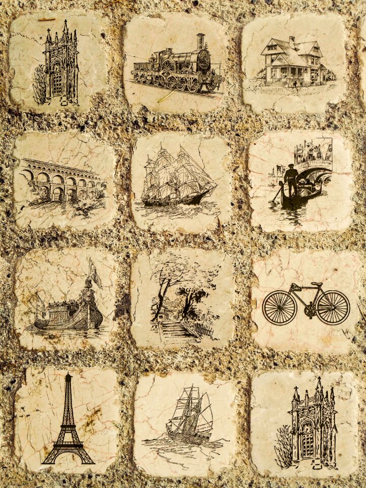 Traffic vintage shabby chic