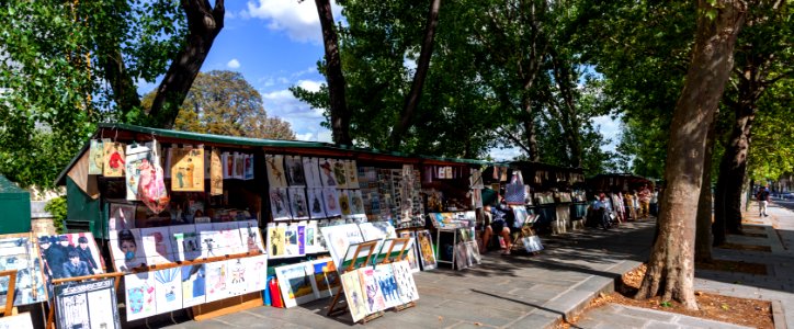 Les bouquinistes, Paris le 21 août 2020