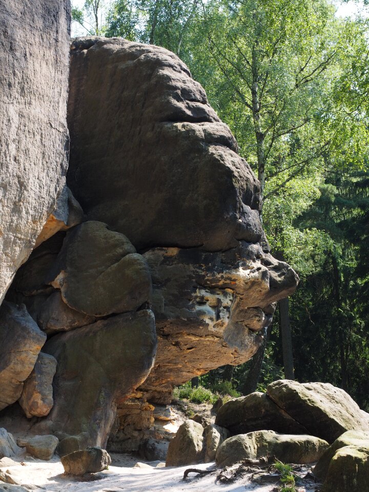 Rock figure frienstein elbe sandstone