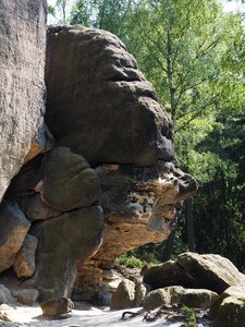 Rock figure frienstein elbe sandstone photo