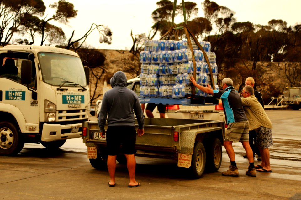 Mallacoota fires - delivery of water in post fires relief effort (49341504516)