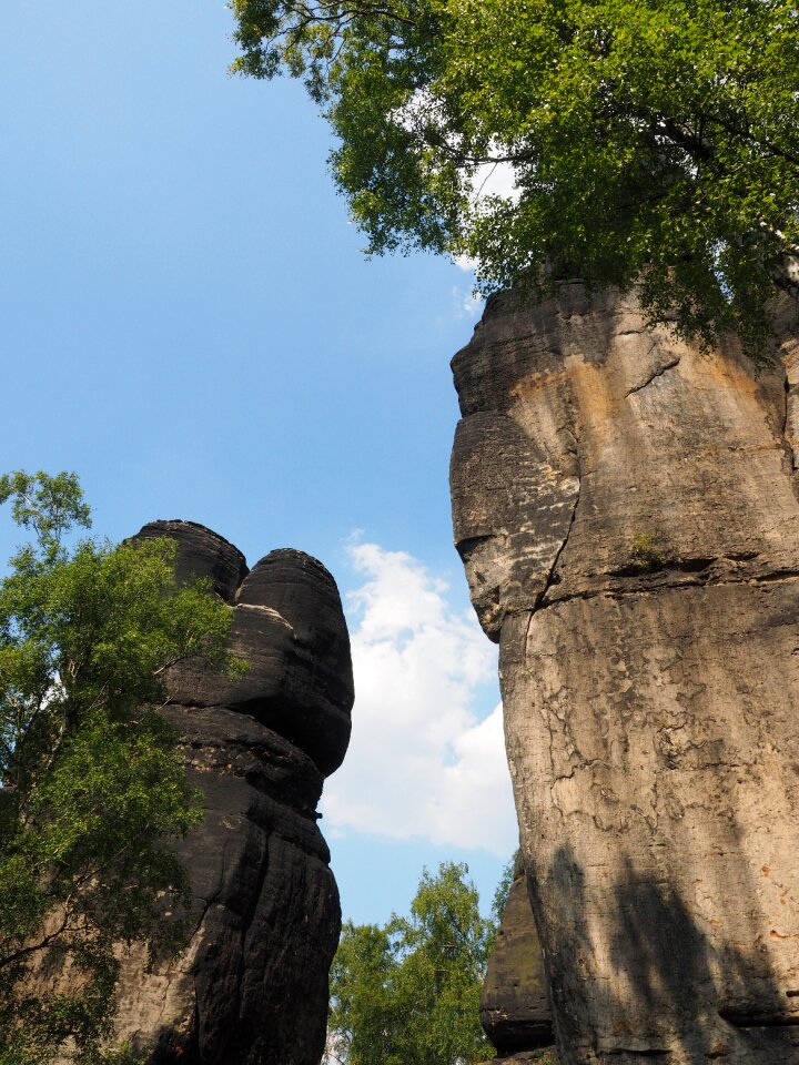 Hike sandstone rocks landscape