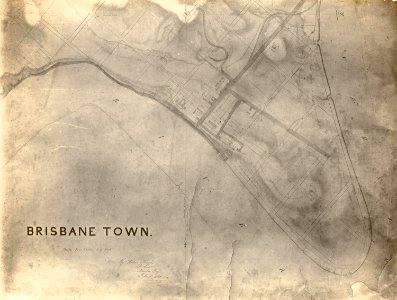 Map of Brisbane Town by Robert Dixon 24 March 1840 (7173003438)