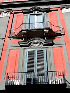 Mansion of Francesco Solimena (Canale di Serino 1657-Naples 1747) in Naples (Detail), signed FRANCISCUS SOLIMENA - Architect Francesco Solimena (26630249182)