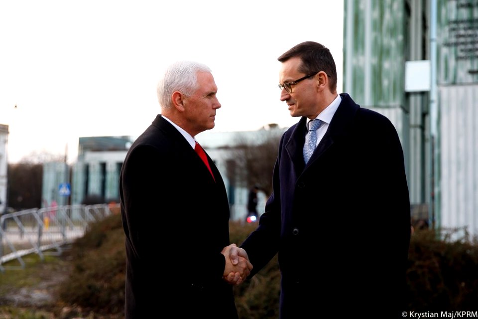 Mateusz Morawiecki. Spotkanie z wiceprezydentem Stanów Zjednoczonych 01
