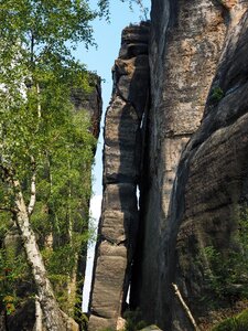 Hike sandstone rocks landscape