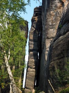 Hike sandstone rocks landscape photo