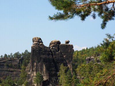 Hike sandstone rocks landscape photo