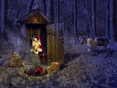 Christmas motif wish list reindeer