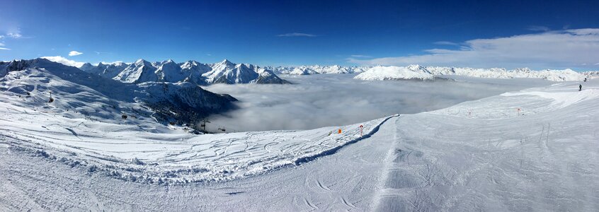 Winter snow mountains