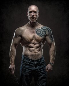 Fitness man shirtless photo