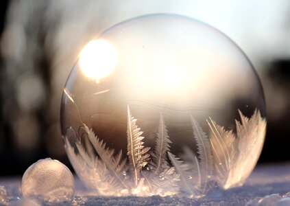 Frozen winter cold