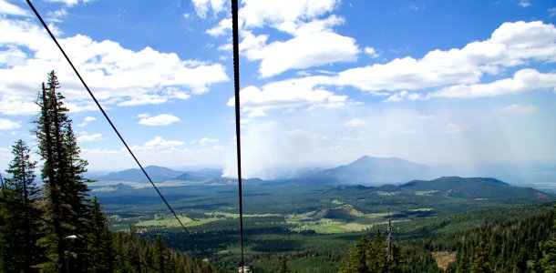 Mountain View from the Ski Lift Descent (38514489396) photo