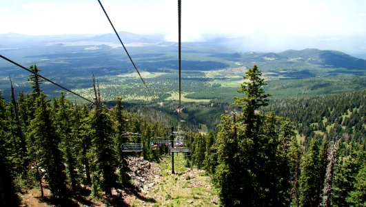 Mountain View from the Ski Lift Descent (24698946068)