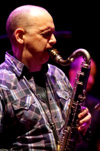 Nate Wooley Quintet 9-12-2016 Tivoli - Josh Sinton (31493067333)