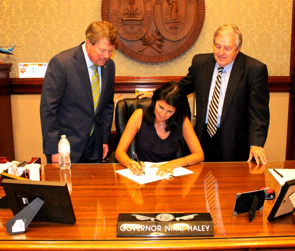 Nikki Haley Ceremonial Bill Signing- SC Founding Principles Act, H.3848 (27287583050)