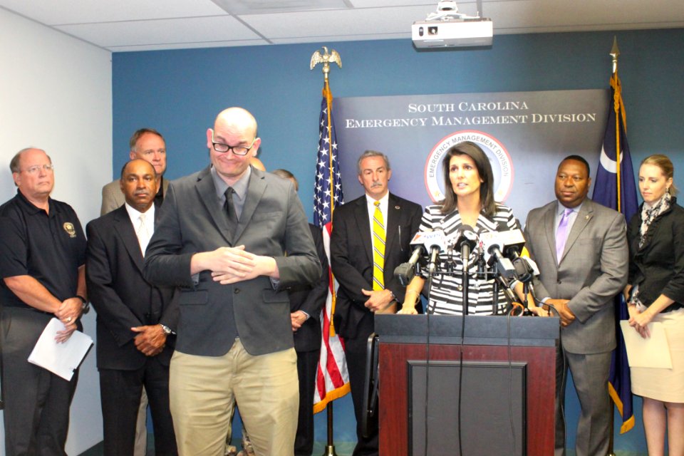 Nikki Haley Hurricane Matthew Press Conference 1 (30118488105)