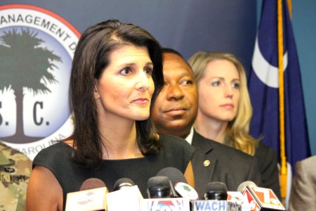 Nikki Haley Hurricane Matthew Press Conference 2 (30017880602)