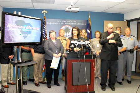 Nikki Haley Hurricane Matthew Press Conference 2 (30097372886)