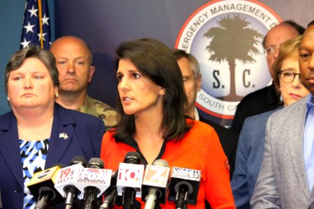 Nikki Haley Hurricane Matthew Press Conference 6 (30088996021)
