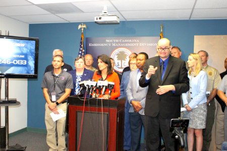 Nikki Haley Hurricane Matthew Press Conference 6 (30173644215)