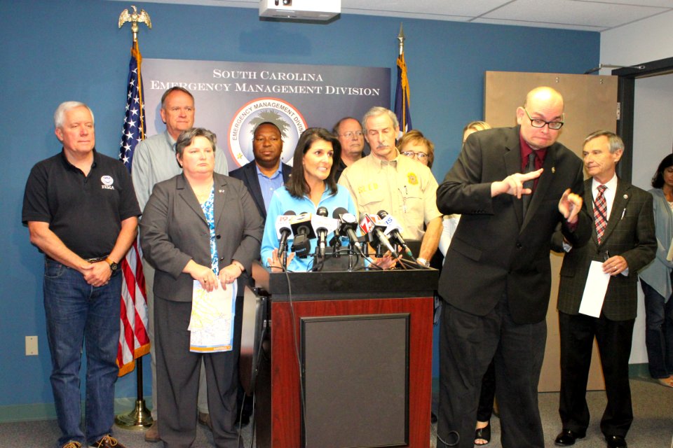 Nikki Haley Hurricane Matthew Press Conference 10 (29584597673)