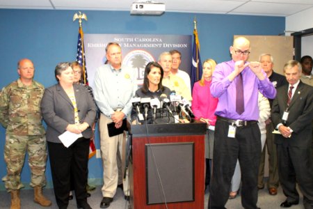 Nikki Haley Hurricane Matthew Press Conference 11 (29946254600)