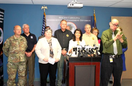 Nikki Haley Hurricane Matthew Press Conference 12 (30228633036)