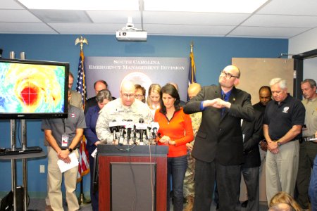 Nikki Haley Hurricane Matthew Press Conference 7 (29883591430)