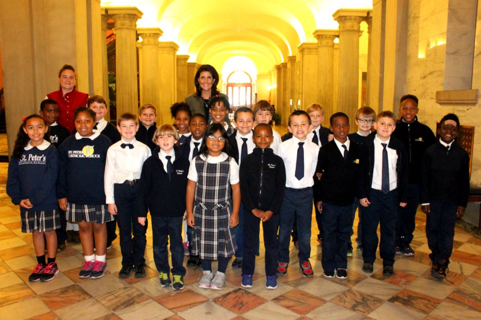 Nikki Haley St. Peter's Catholic School, 3rd Grade. (22803714598)