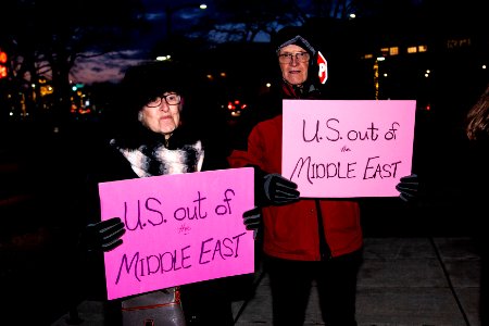 No War Against Iran Rally Glenview Illinois 1-9-20 (49377680608)