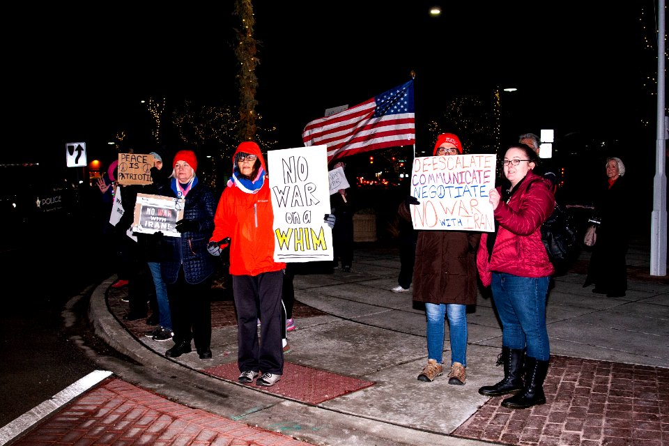 No War Against Iran Rally Glenview Illinois 1-9-20 (49377682373)