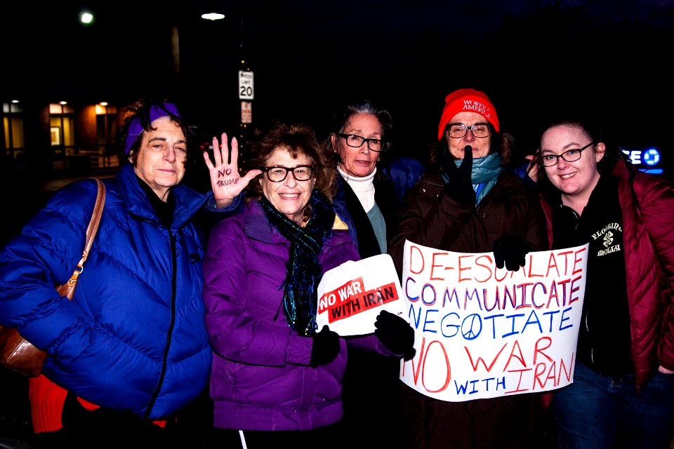 No War Against Iran Rally Glenview Illinois 1-9-20 (49377682523)