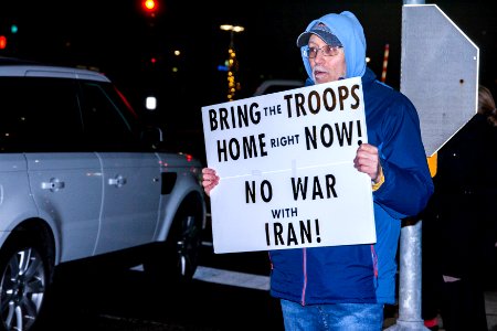No War Against Iran Rally Glenview Illinois 1-9-20 (49378331947)