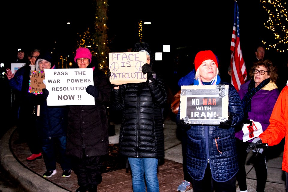 No War Against Iran Rally Glenview Illinois 1-9-20 (49378333537)