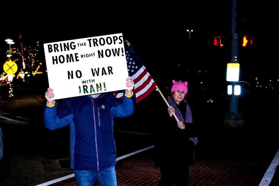 No War Against Iran Rally Glenview Illinois 1-9-20 (49377681233)