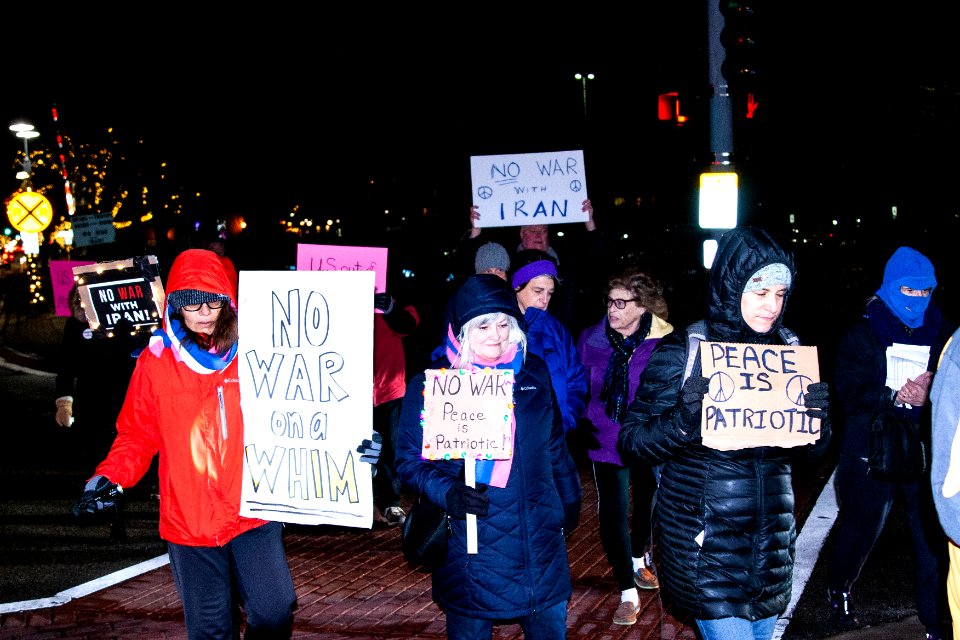 No War Against Iran Rally Glenview Illinois 1-9-20 (49377681408)