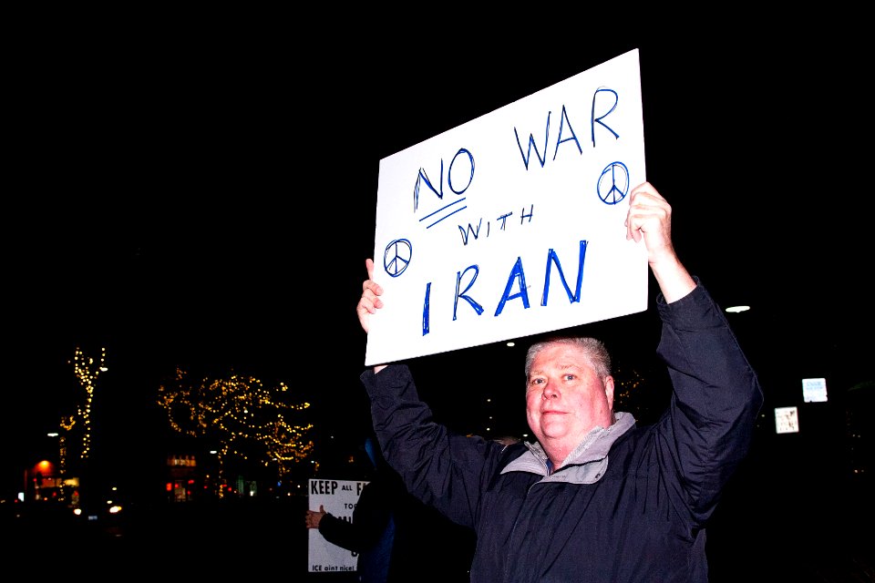 No War Against Iran Rally Glenview Illinois 1-9-20 (49378135281)