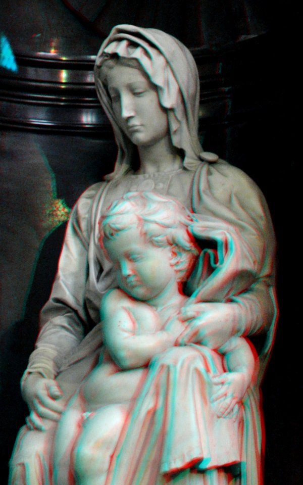 O.L.Vrouw met Kind Michelangelo 3D (6969343636)
