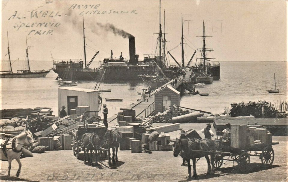 Old Jetty at Port Lincoln, S.A. - circa 1910 (48032815133)