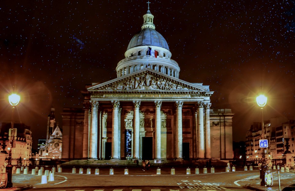 Panthéon la nuit, février 2019