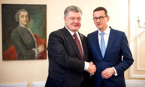 Petro Poroszenko i Mateusz Morawiecki