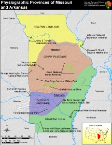 Physiographic provinces of Missouri and Arkansas (26913828795)