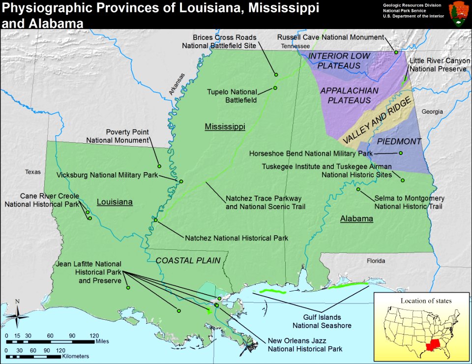 Physiographic provinces of Louisiana, Mississippi, and Alabama (26309653203)