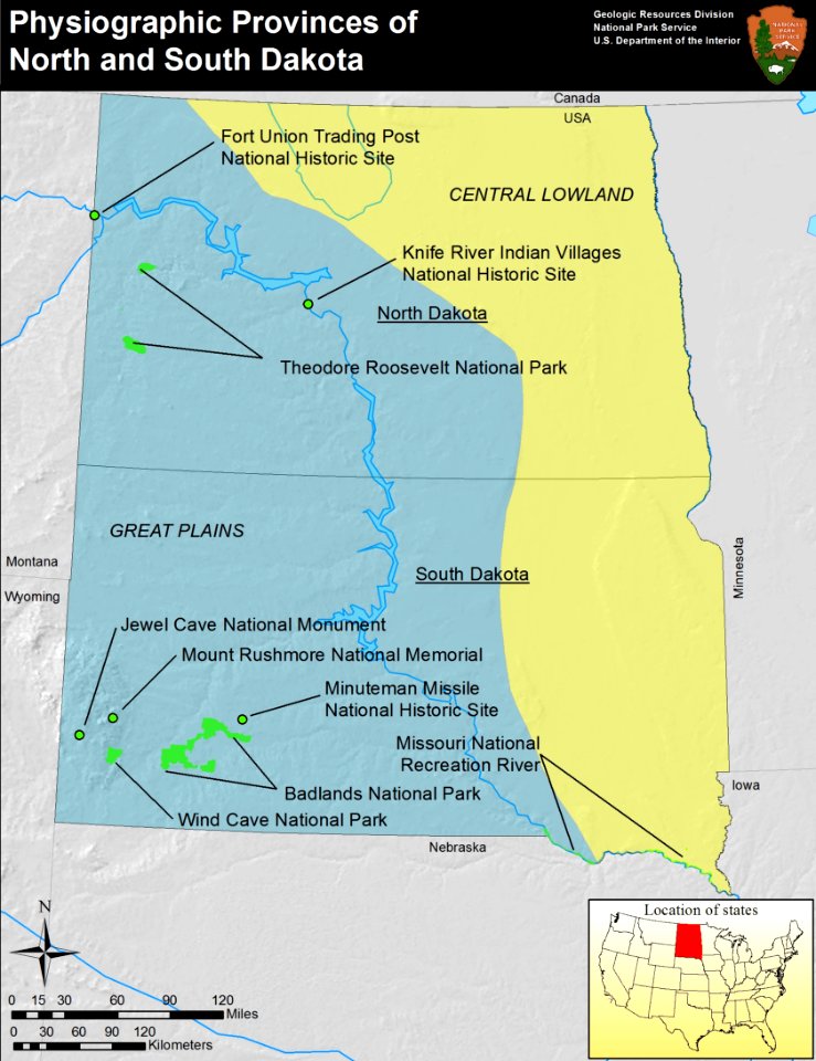 Physiographic provinces of North Dakota and South Dakota (26846308601)