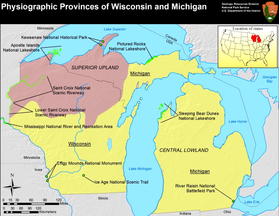 Physiographic provinces of Wisconsin and Michigan (26846284281)